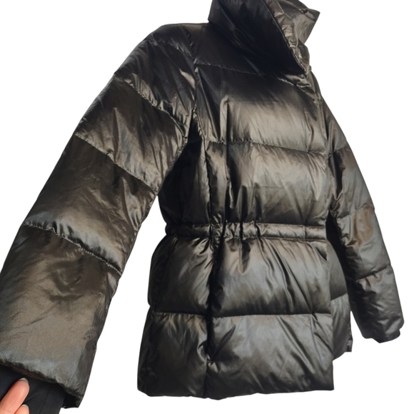 Lands' End Women's Black Quilted Down Puffer Jacket Size XS - Picture 7 of 13